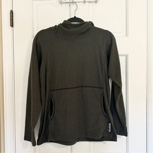 Melenzana Dark Grey Micro Grid Hoodie